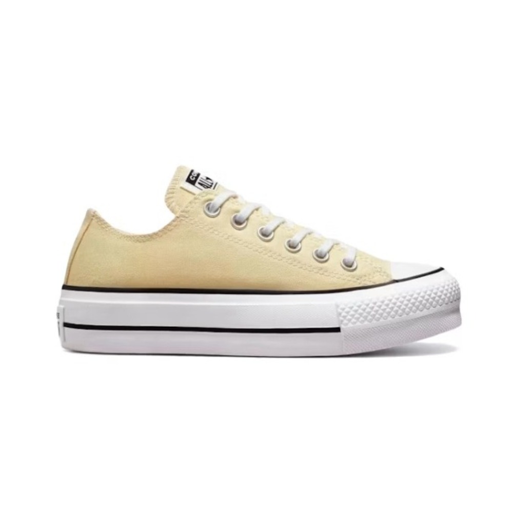 Converse Chuck Taylor Lift Platform Low A00560F Lemon Drop Canvas Size 9.5